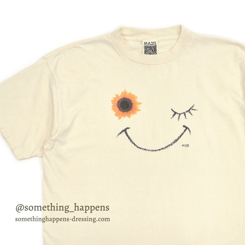 1990's MAZE ひまわり SMILE T-SHIRT ... XL