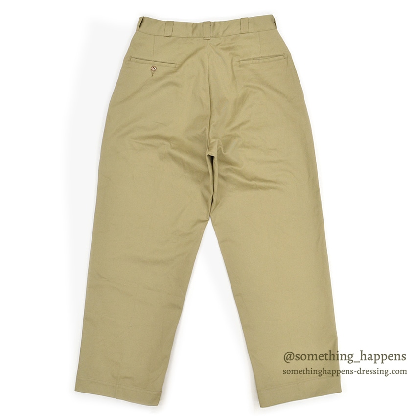 1960's DEADSTOCK U.S.ARMY TROUSERS, MEN'S, COTTON KAHKI