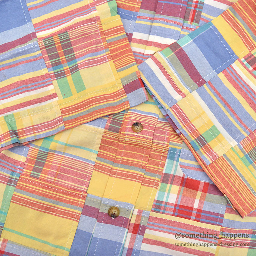 DEADSTOCK ORVIS PATCHWORK S/S BD SHIRT ... M