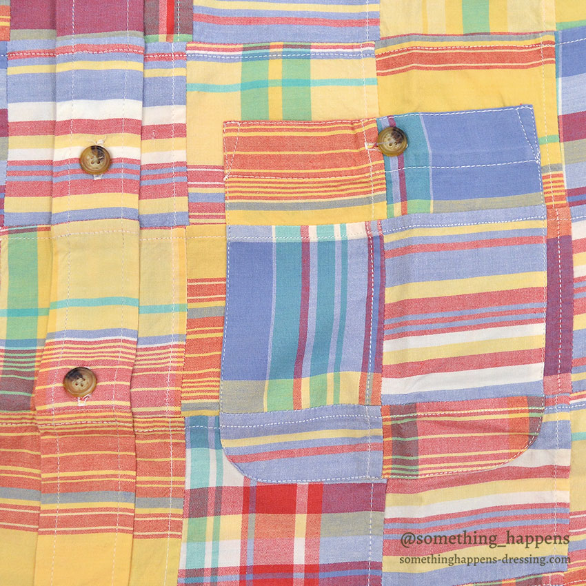 DEADSTOCK ORVIS PATCHWORK S/S BD SHIRT ... M