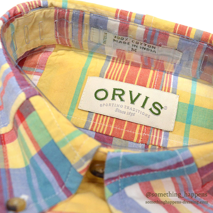 DEADSTOCK ORVIS PATCHWORK S/S BD SHIRT ... M