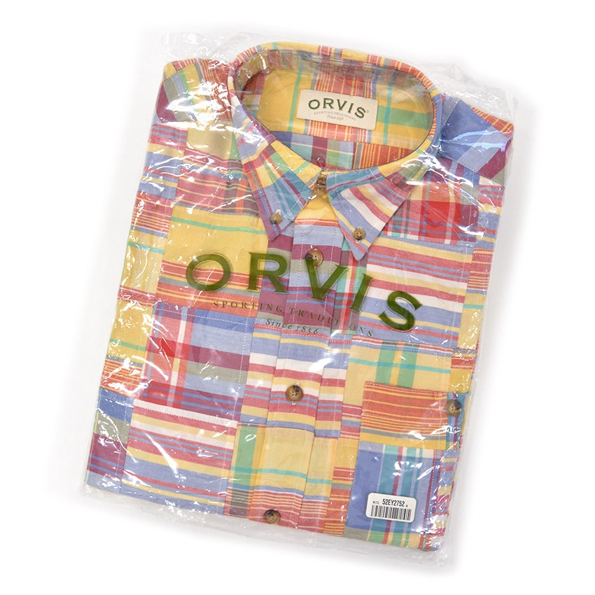 DEADSTOCK ORVIS PATCHWORK S/S BD SHIRT ... M