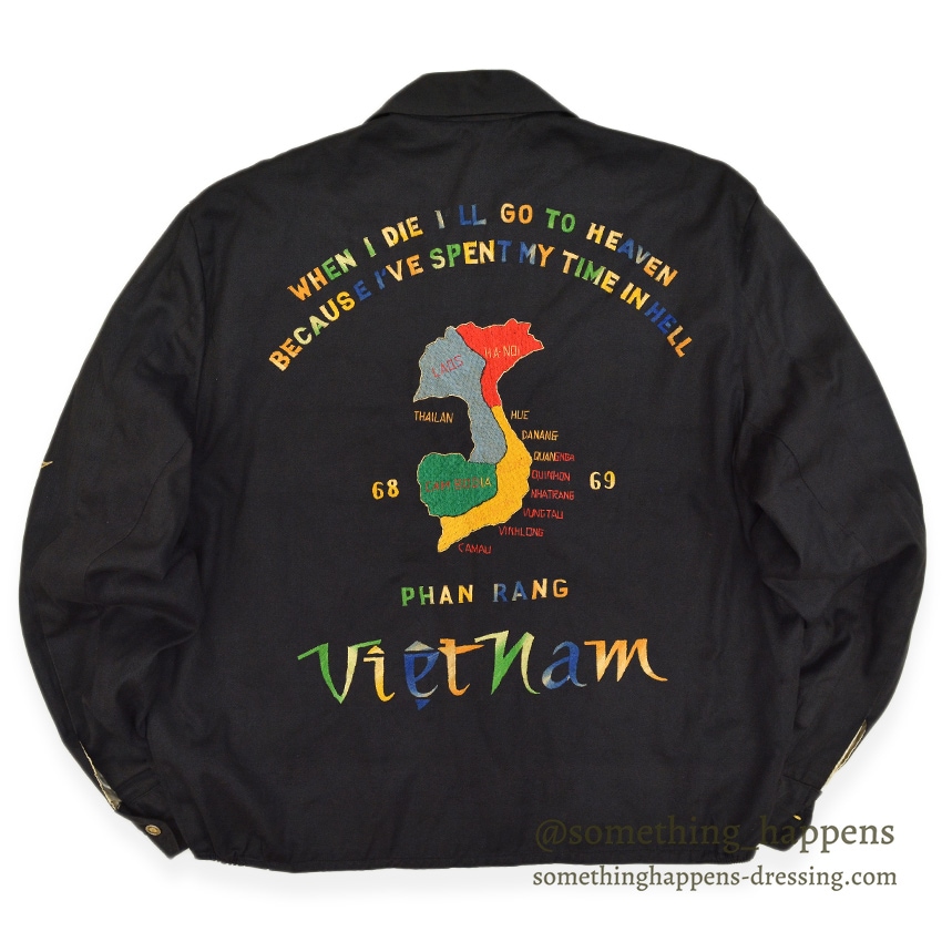 1960's VIETNAM SOUVENIR JACKET ベトジャン 68-69 RAINBOW