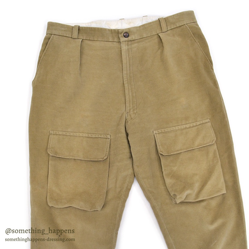 1980's ORVIS MOLESKIN WORK PANTS / UNUSUAL POCKETS W36 確認用