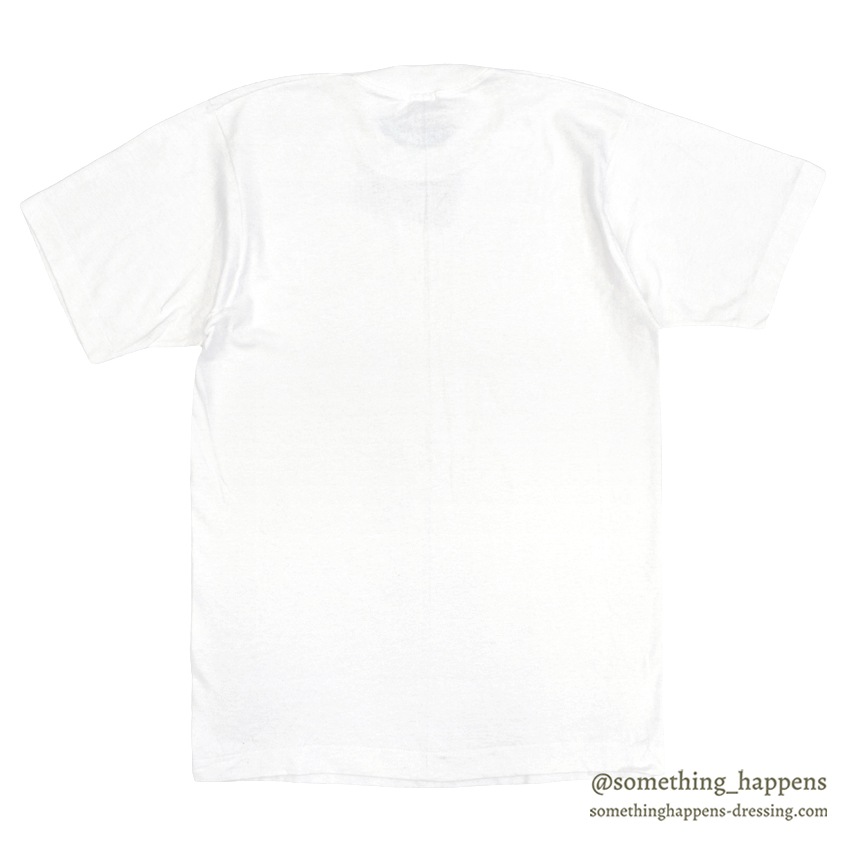 1980's~ FRUIT OF THE LOOM WHITE BLANK T-SHIRT ... M