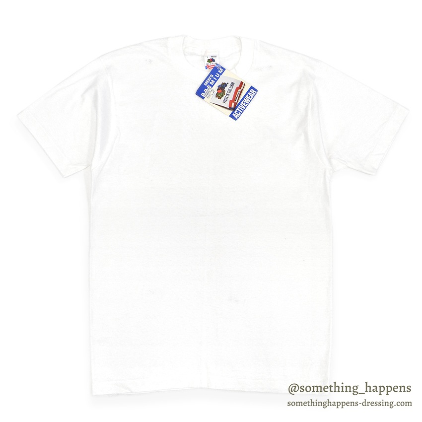 1990's FRUIT OF THE LOOM WHITE BLANK T-SHIRT ... L