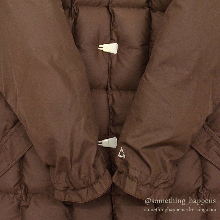 1970's GERRY DOWN SLOPE COAT / BROWN ... X-LARGE