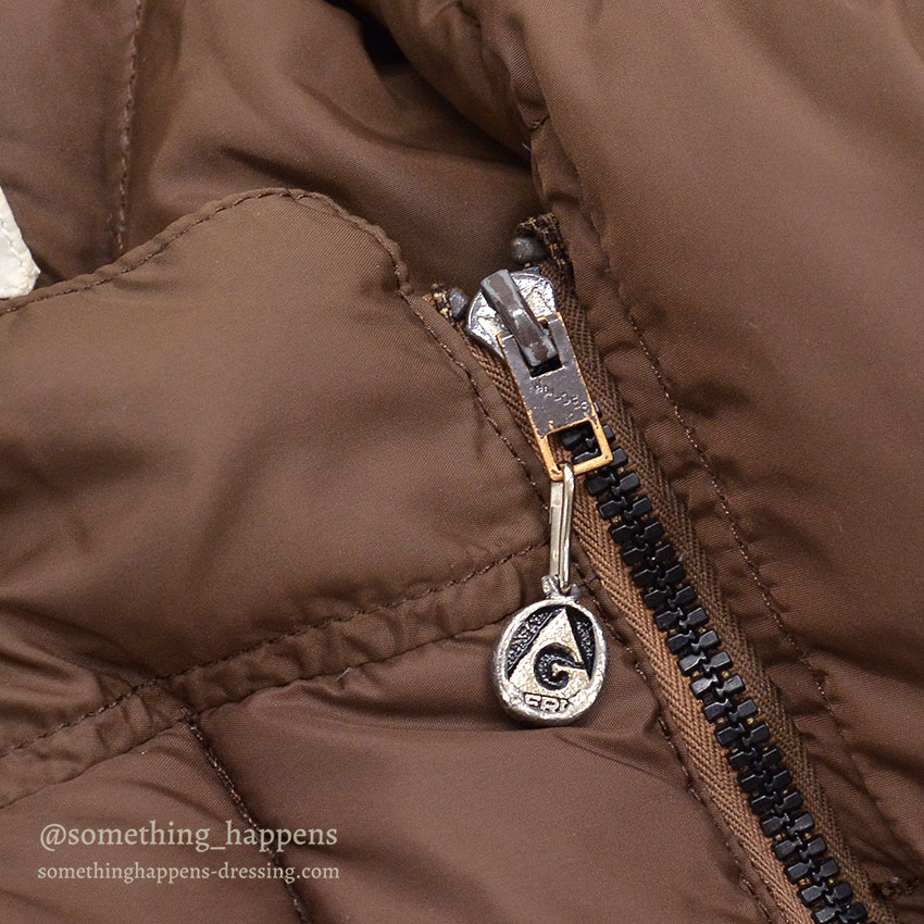 1970's GERRY DOWN SLOPE COAT / BROWN ... X-LARGE