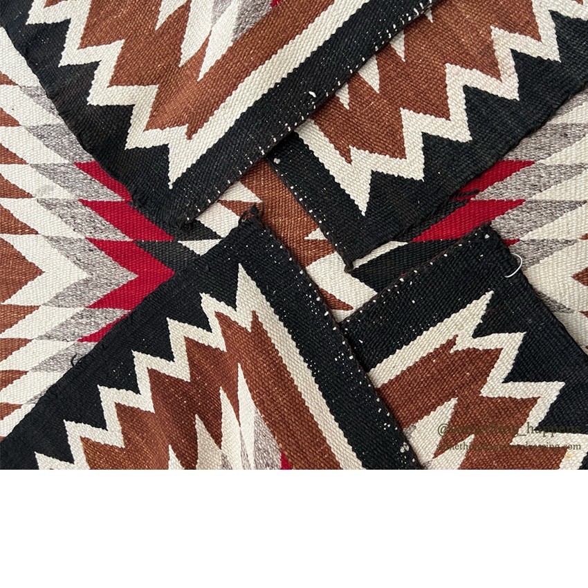 c.1940's NAVAJO RUG ZIGZAG PATTERN RARE ... 149cm/75cm