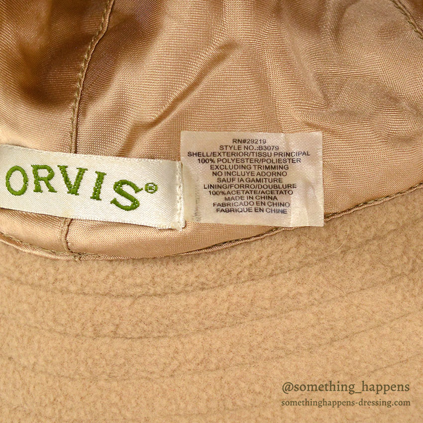 ORVIS BEIGE FLEECE BUCKET HAT ...