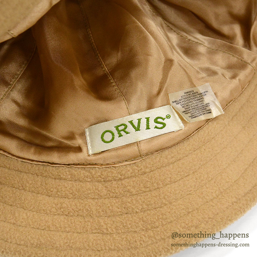 ORVIS BEIGE FLEECE BUCKET HAT ...