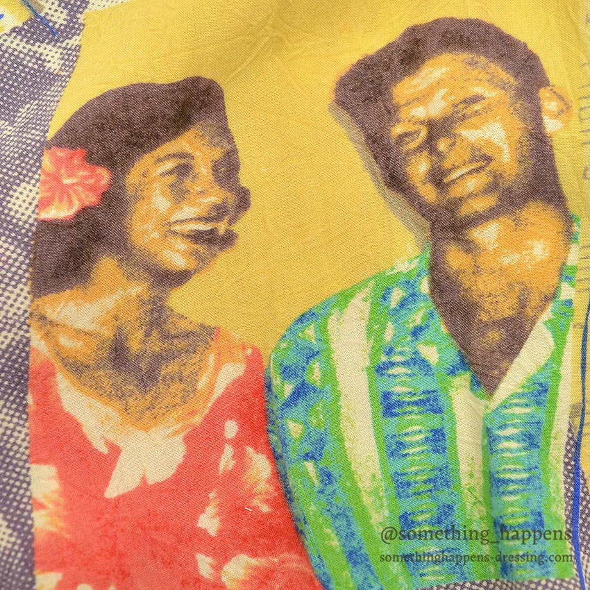 ~1990's JAMS WORLD POP ART RAYON ALOHA SHIRT ... S