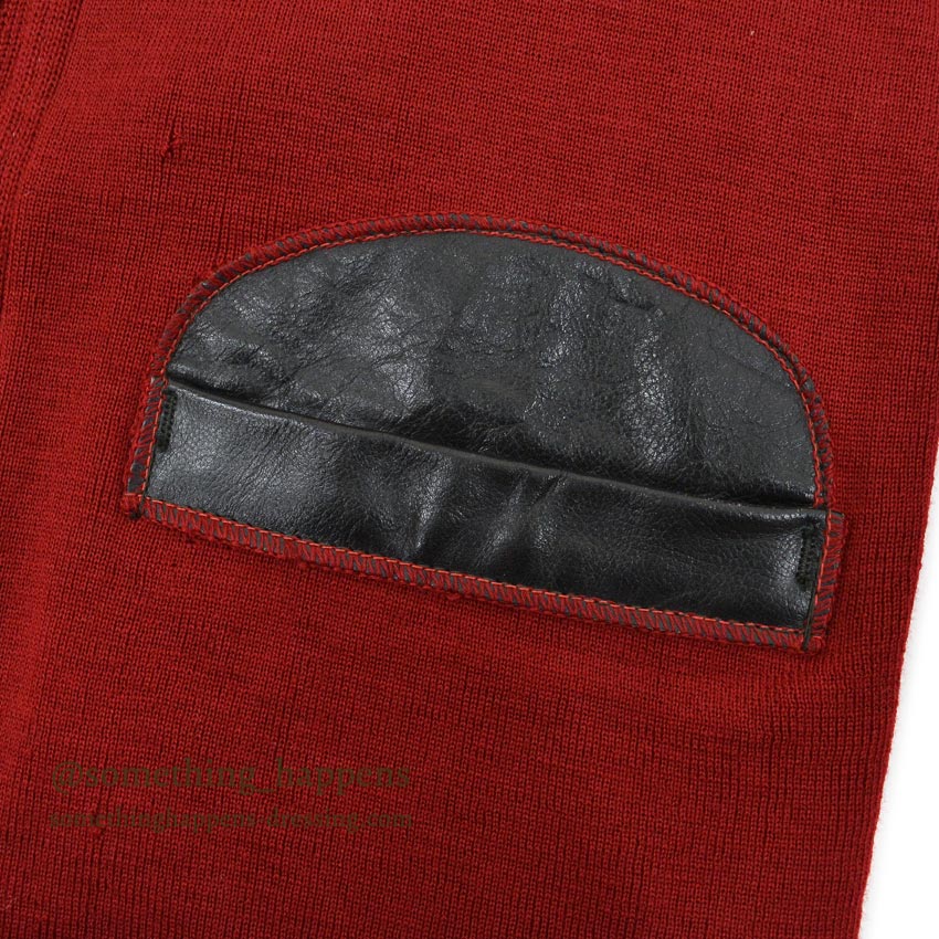 トップス Paul Graf / 1960's shooting cardigan 1960's PAUL GRAF SHOOTING ZIP UP WOOL CARDIGAN DARK RED