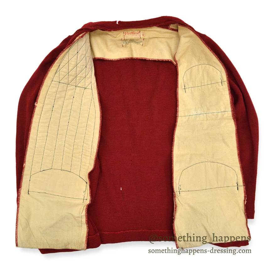 トップス Paul Graf / 1960's shooting cardigan 1960's PAUL GRAF SHOOTING ZIP UP WOOL CARDIGAN DARK RED