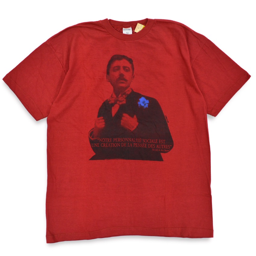 ～1990's Deadstock MAN AT WORK Marcel Proust 小説家 T-shirt ... XL