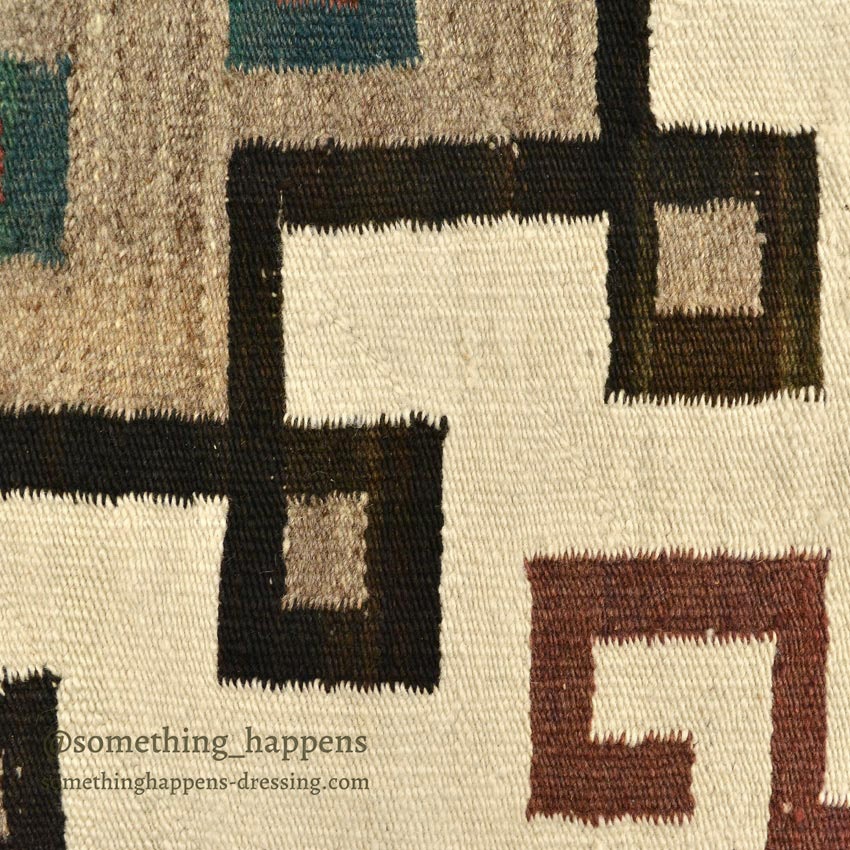 c.1940's NAVAJO RUG DIAMONDS PATTERN ... 136cm/69cm