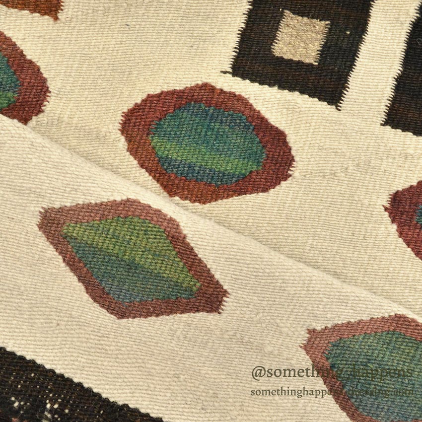 c.1940's NAVAJO RUG DIAMONDS PATTERN ... 136cm/69cm