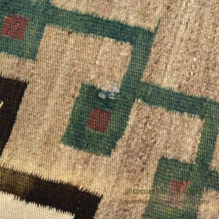 c.1940's NAVAJO RUG DIAMONDS PATTERN ... 136cm/69cm