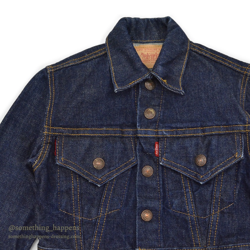 1960's~ LEVI'S BIGE DENIM JACKET FOR KIDS / DOUBLE RED TAB ...