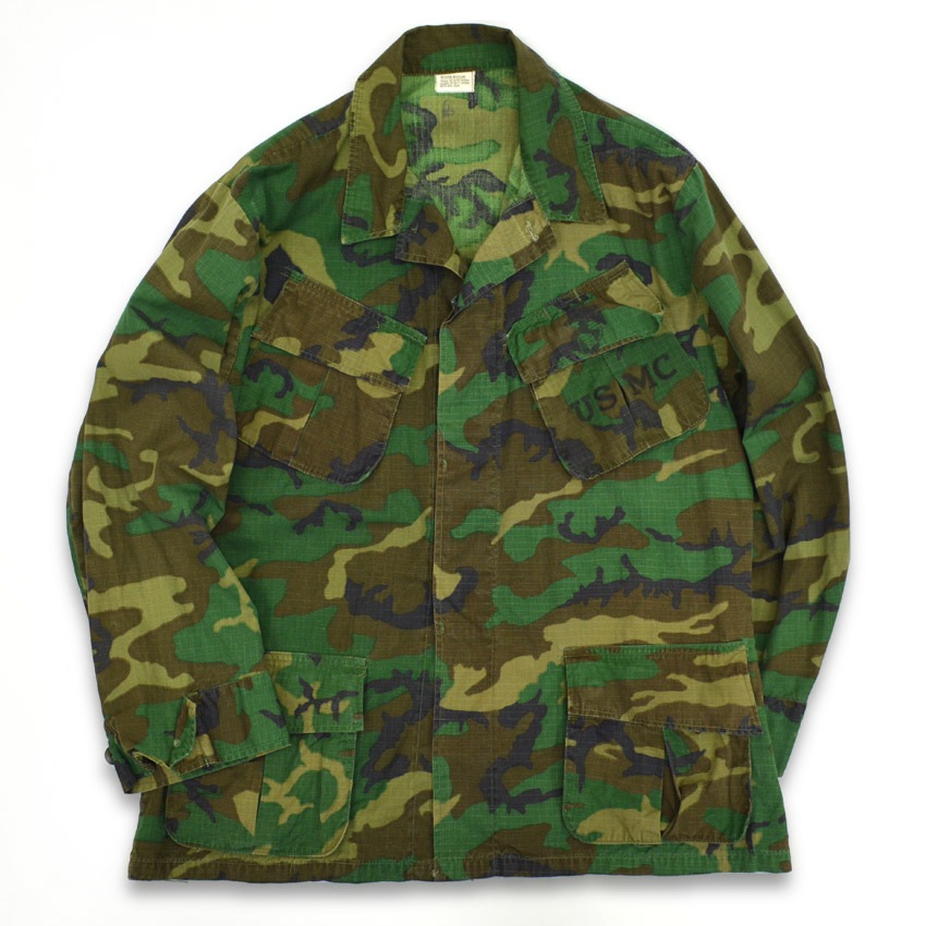 60's U.S.M.C. ERDL ブラウンリーフ ジャングルファティーグ ジャケット ... M-R