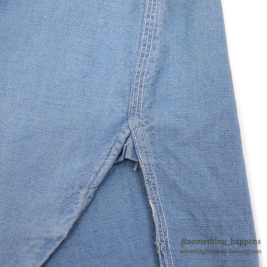 1930's HERCULES PULLOVER CHAMBRAY SHIRT / MISSING CHIN STRAP ...