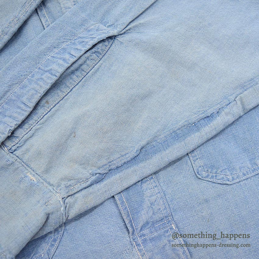 1930's HERCULES PULLOVER CHAMBRAY SHIRT / MISSING CHIN STRAP ...