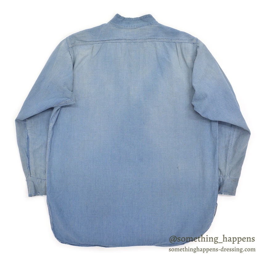1930's HERCULES PULLOVER CHAMBRAY SHIRT / MISSING CHIN STRAP ...