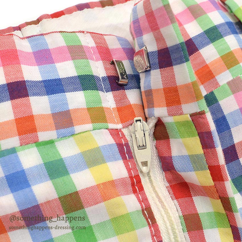 1970's DENHAM MULTICOLOR GINGHAM CHECK PANTS ... W36/L28