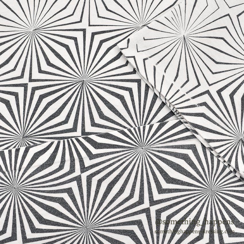 1990's ANDAZIA GEOMETRIC OPTICAL PATTERN ART T-SHIRT ... L