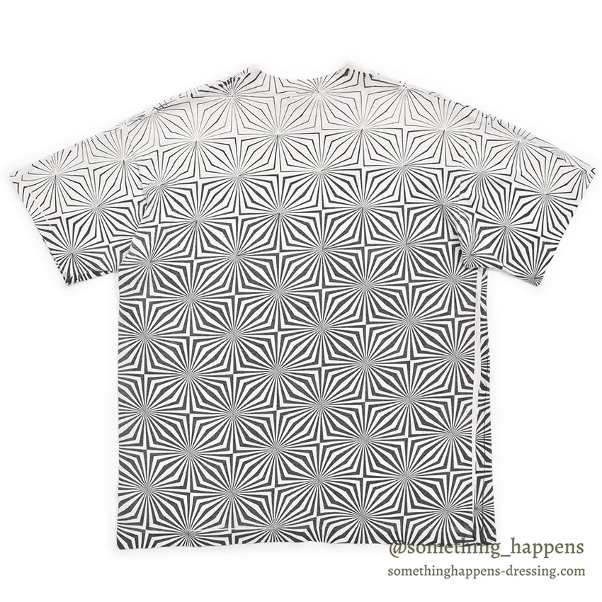 1990's ANDAZIA GEOMETRIC OPTICAL PATTERN ART T-SHIRT ... L