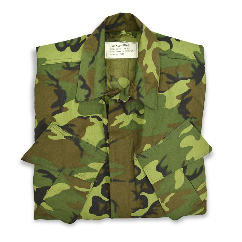 US ARMY jungle fatigue jacket s/l Jungle Fatigue Military Jacket