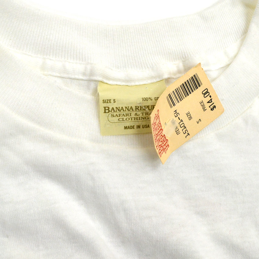 BANANA REPUBLIC Ｔシャツ デッドストックmade in usa 80's デッドストック BANANA REPUBLIC オールド バナリパ 動物