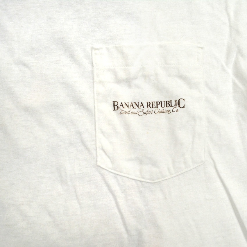 BANANA REPUBLIC Ｔシャツ デッドストックmade in usa 身幅53㌢‼️新品未使用 バナナリパブリック Tシャツ デッド