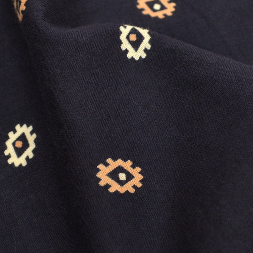 Vintage RN13960 アトミック柄 バンダナ 黒 ...