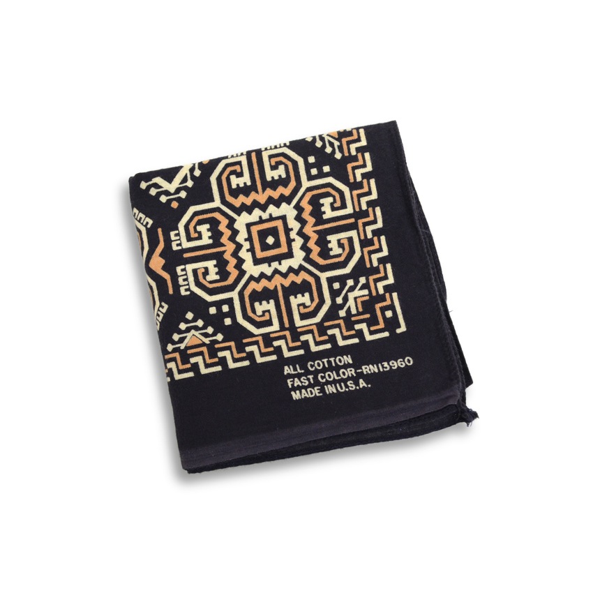 Vintage RN13960 アトミック柄 バンダナ 黒 ...