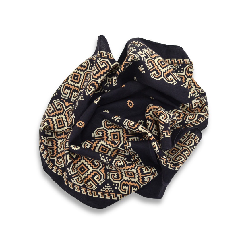 Vintage RN13960 アトミック柄 バンダナ 黒 ...