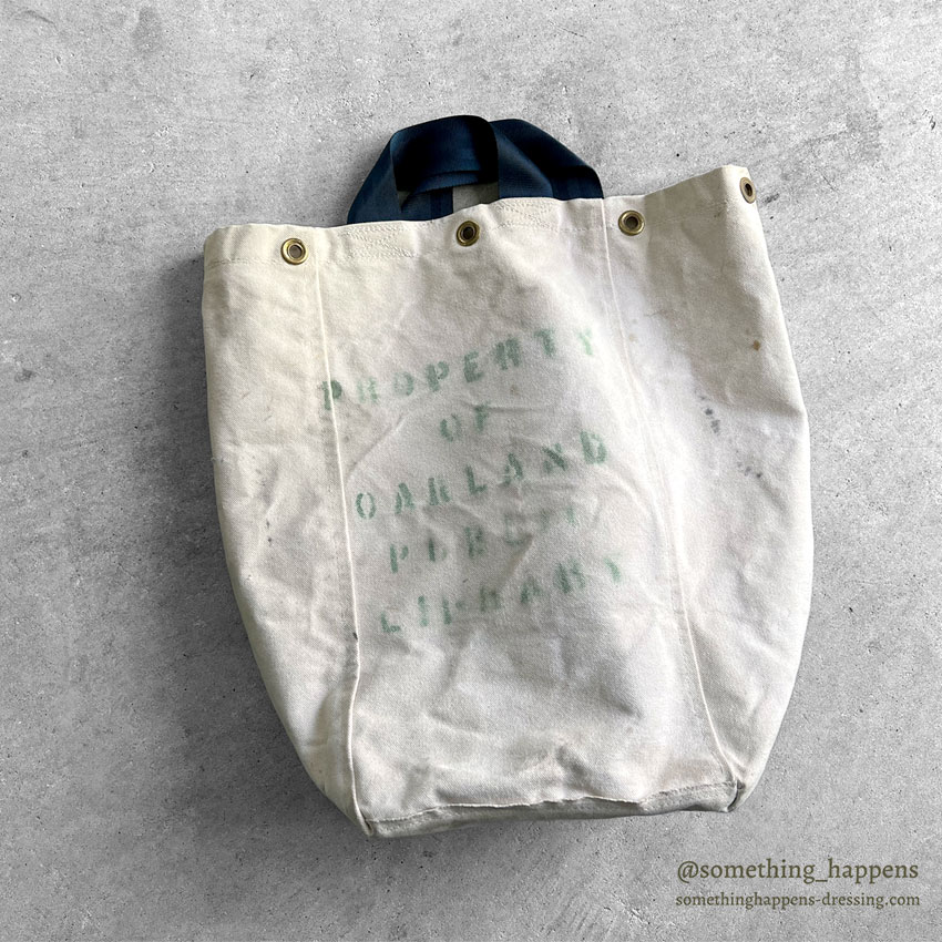 c.1960's PROPERTY OF OAKLAND PUBLIC LIBRARY CANVAS BAG ...