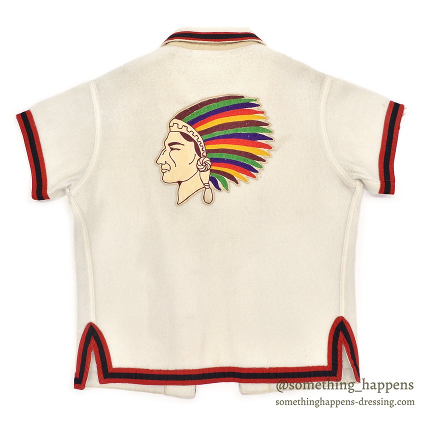 1950's BAILEY AND HIMES, INC. INDIAN HEAD PATCH PILE SHIRT ... 42