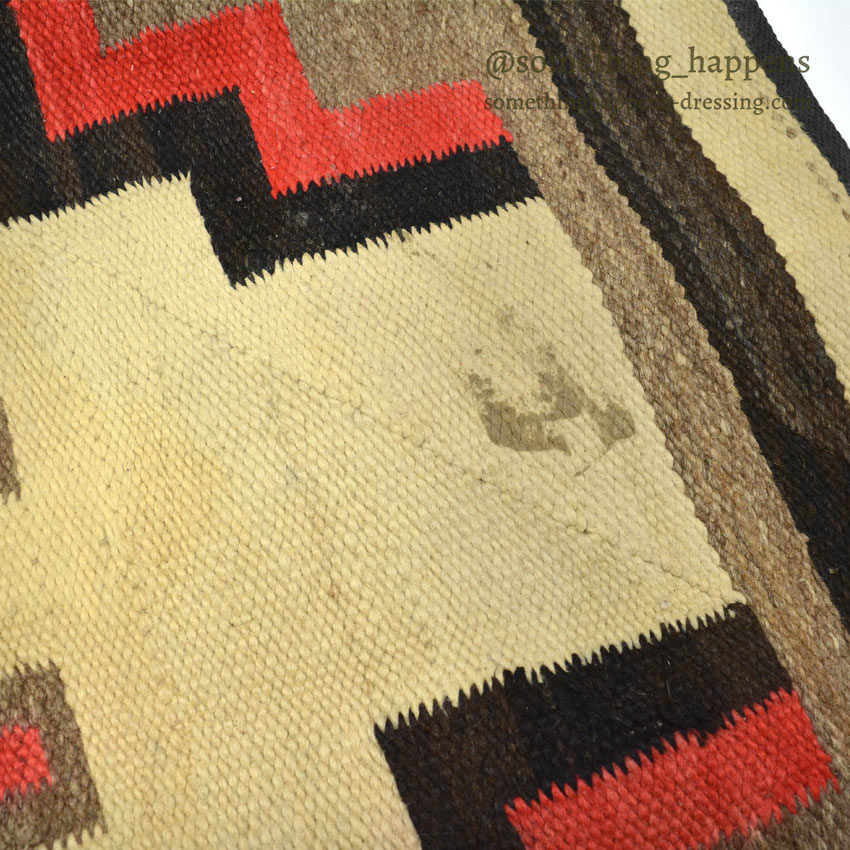 c.1930's NAVAJO RUG CROSS PATTERN 170cm×133cm Home Decor,SOLD SomethingHappens