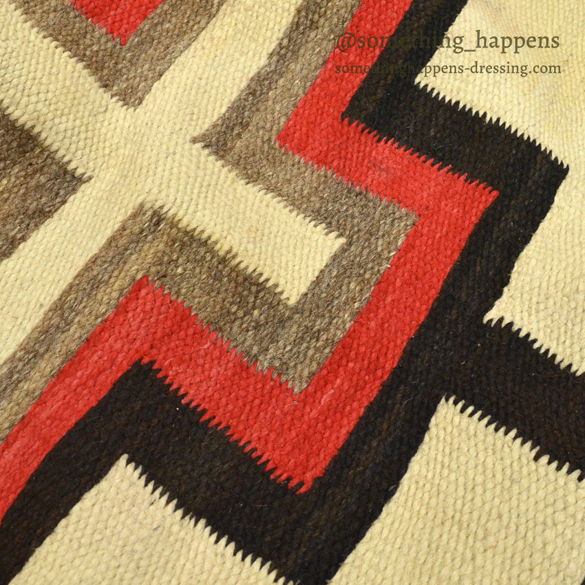 c.1930's NAVAJO RUG CROSS PATTERN 170cm×133cm Home Decor,SOLD SomethingHappens
