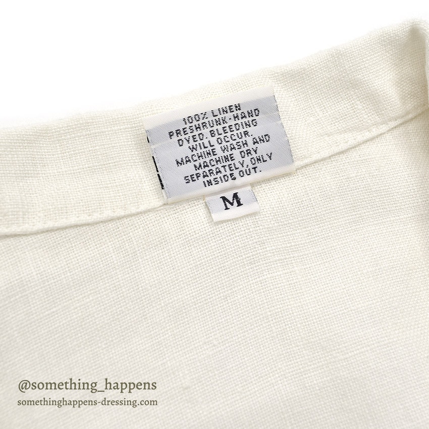 1990's CP SHADES LINEN WORK JACKET / WHITE ... M