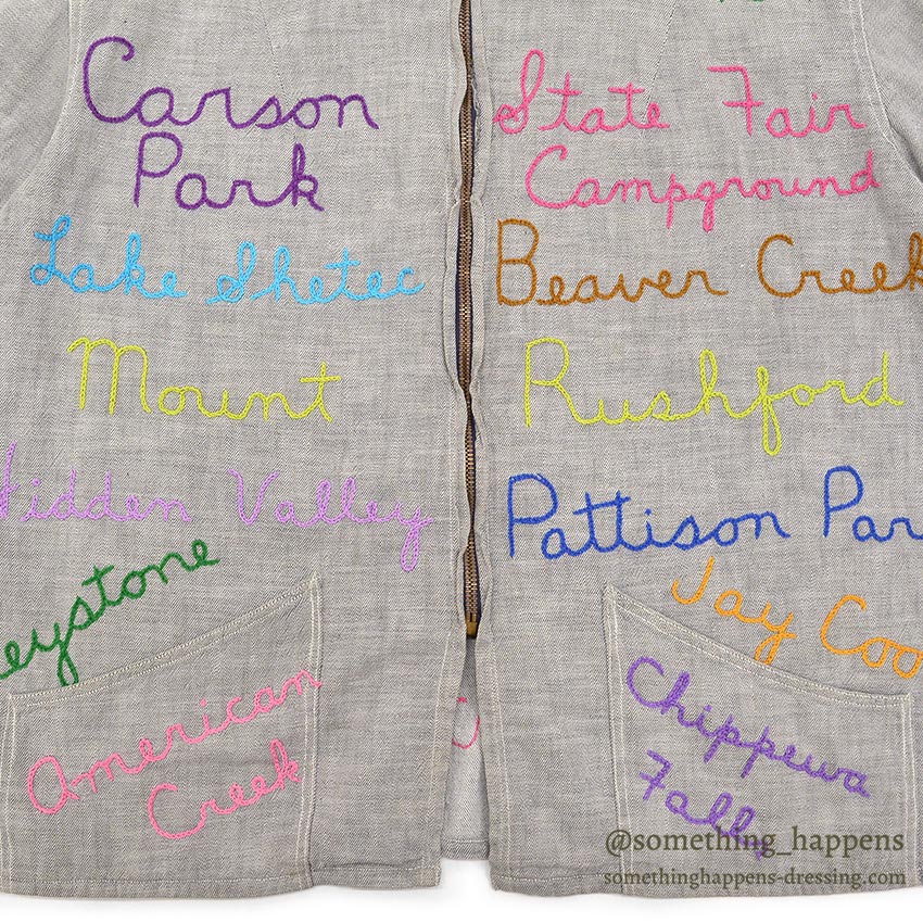 1950's~ CAMPERS TRAIL FULLY EMBROIDERED MEMORIAL JACKET / EXTREMELY RARE ...