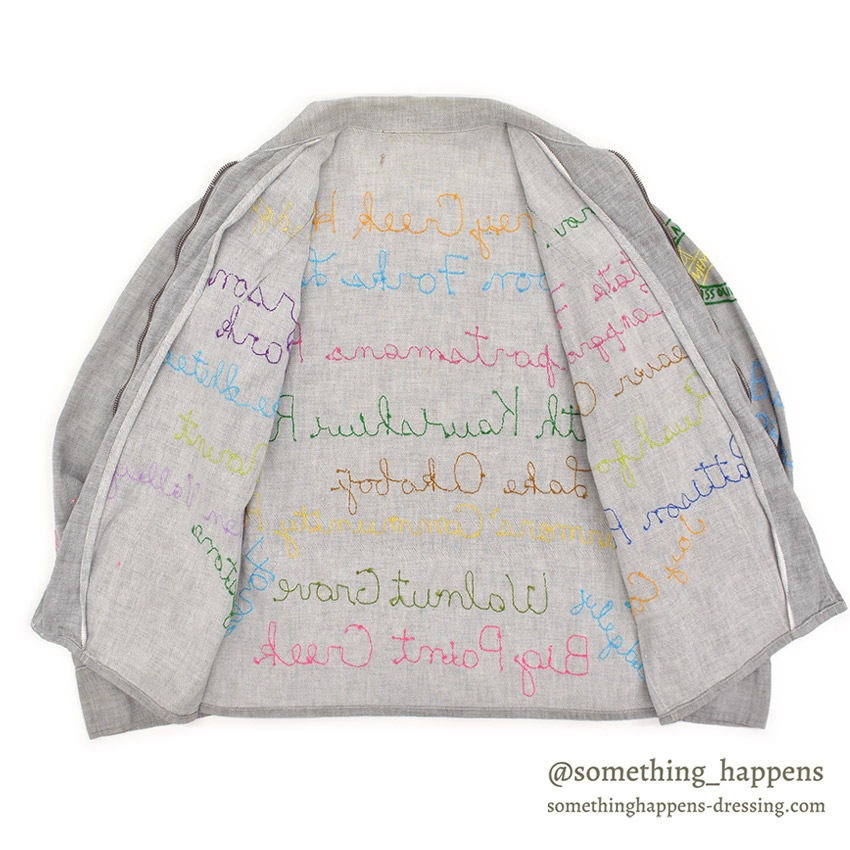 1950's~ CAMPERS TRAIL FULLY EMBROIDERED MEMORIAL JACKET / EXTREMELY RARE ...