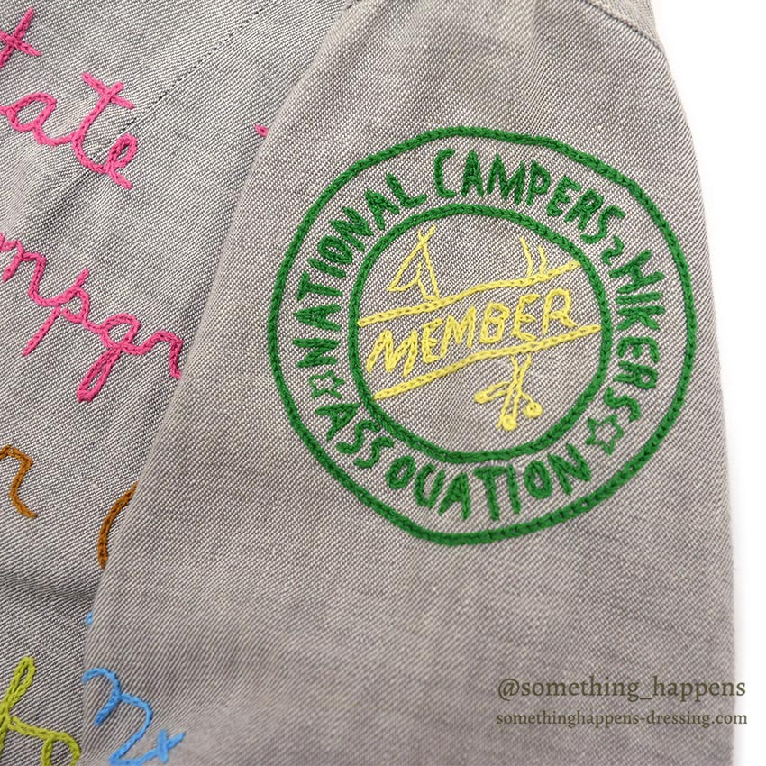 1950's~ CAMPERS TRAIL FULLY EMBROIDERED MEMORIAL JACKET / EXTREMELY RARE ...