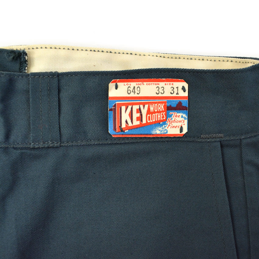 1960's DEADSTOCK KEY WORK PANTS W33 L31 確認用 BOTTOMS SOLD