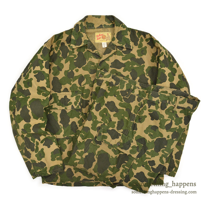 1960's BULLSEYE BILL CAMO COTTON PANTS / TYPE M-43 ... 
