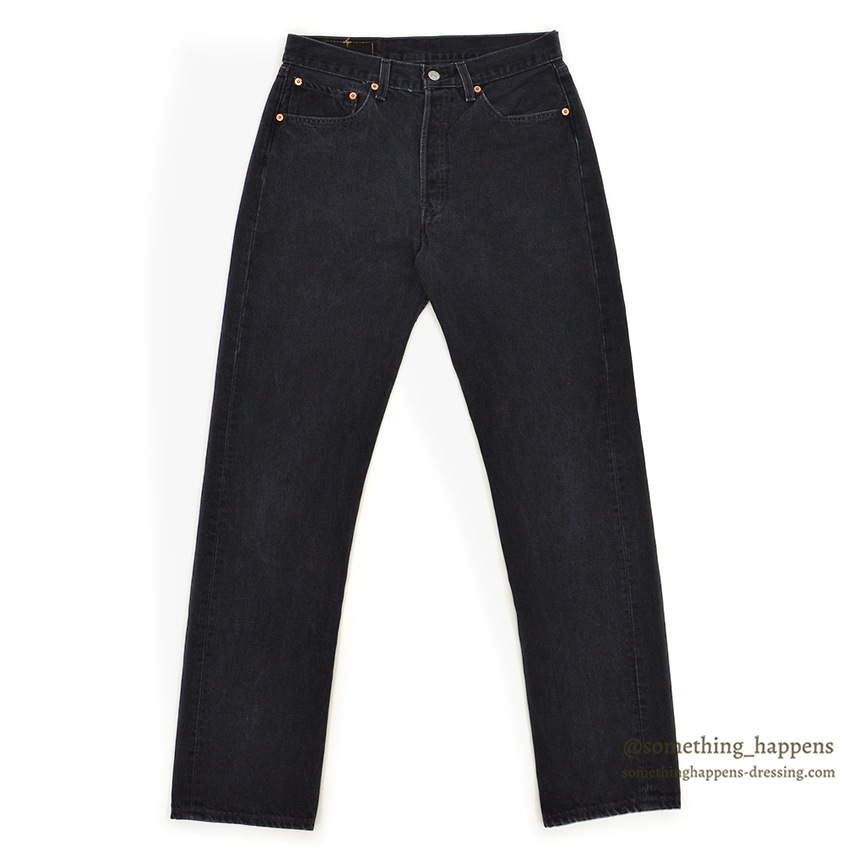 Levi's 501 Black Denim Straight Denim Pants Men's W30 equivalent / eaa512736