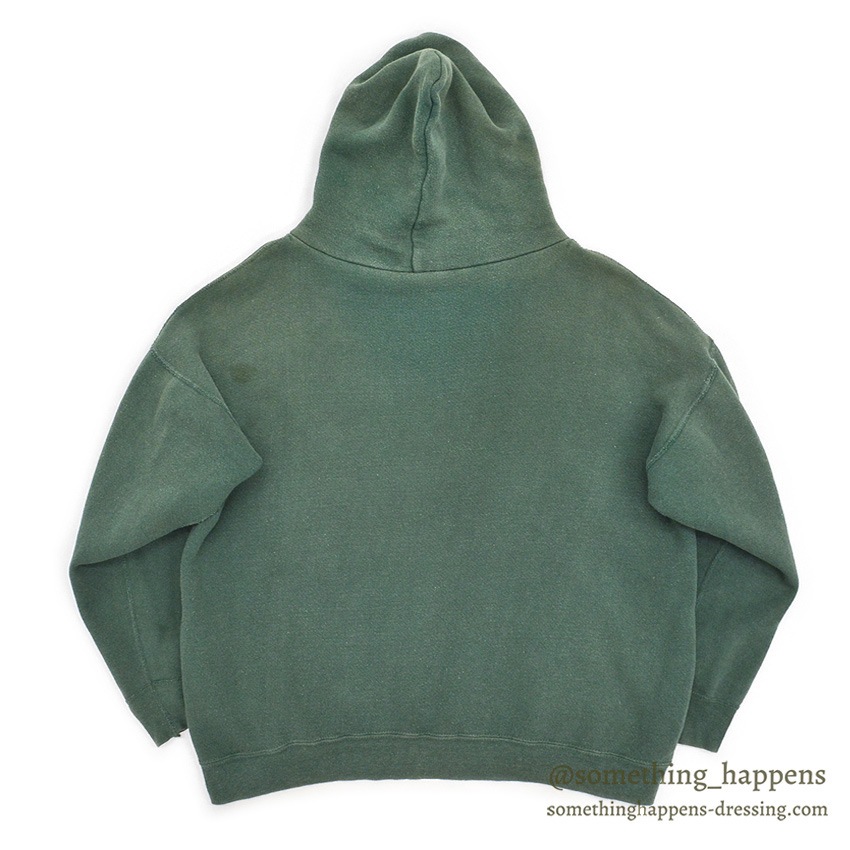 1960's OLD GREEN FADED SWEAT PARKA / BIG SIZE ...