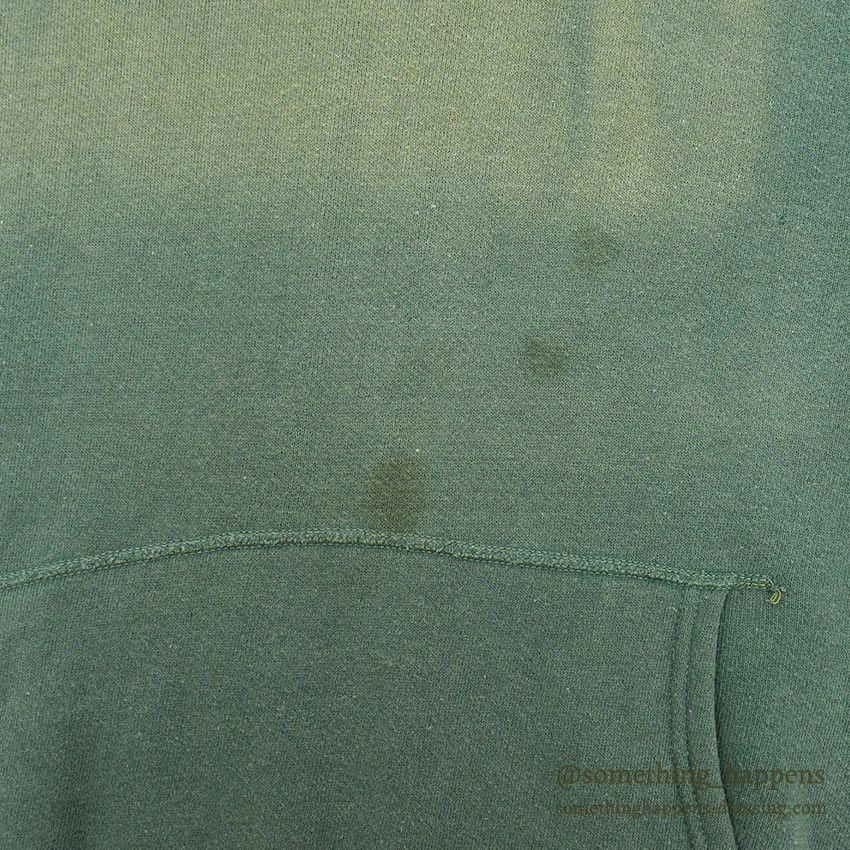 1960's OLD GREEN FADED SWEAT PARKA / BIG SIZE ...