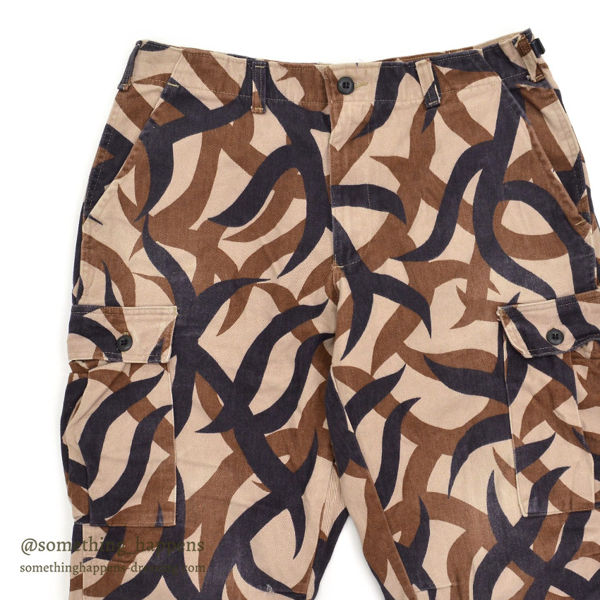 1990's BRIGADE QUARTERMASTERS ASAT CAMO PANTS / THICK COTTON ... M-R